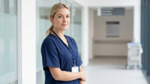 młoda pielęgniarka w szpitalu – czy warto studiować pielęgniarstwo w 2025 roku