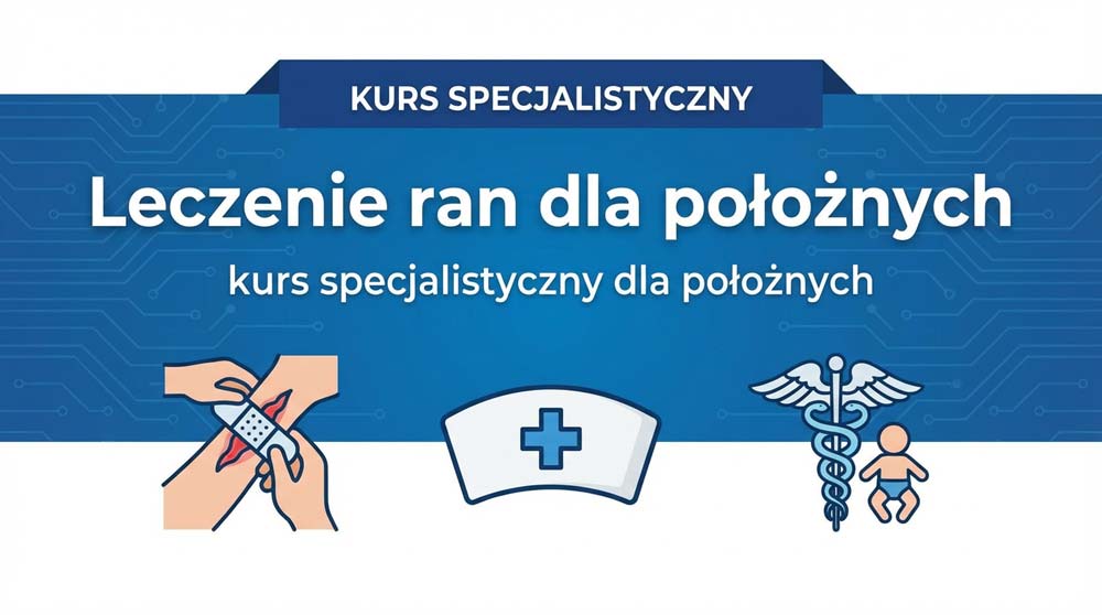Infografika kursu: Leczenie ran dla położnych