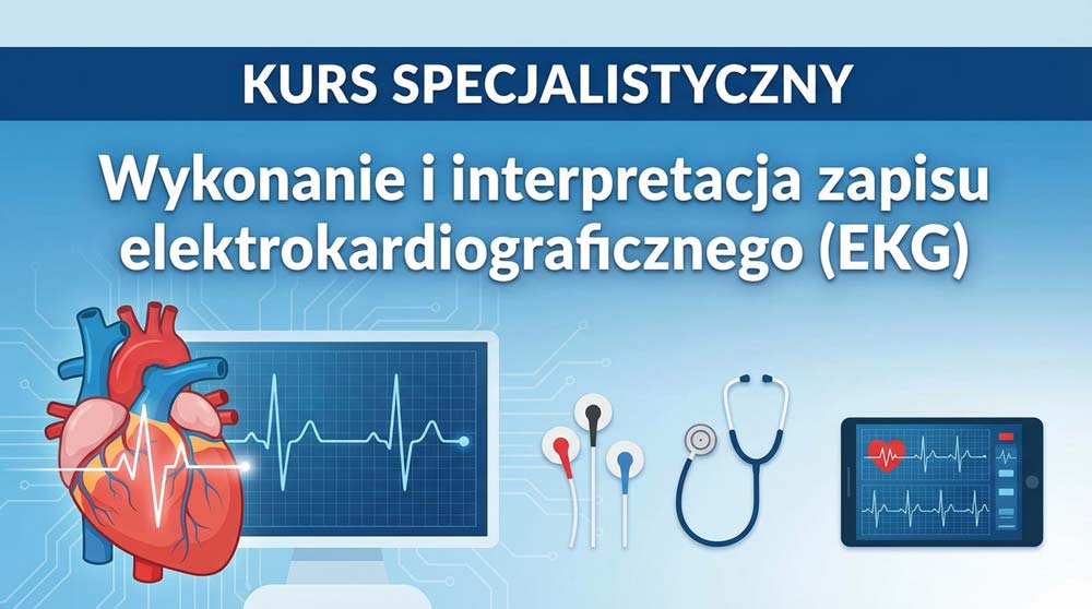Infografika: Program kursu: Wykonanie i interpretacja zapisu elektrokardiograficznego (EKG)